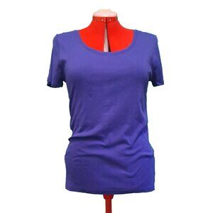 Merona Purple Short Sleeve Scoop Neck T-Shirt Size XL